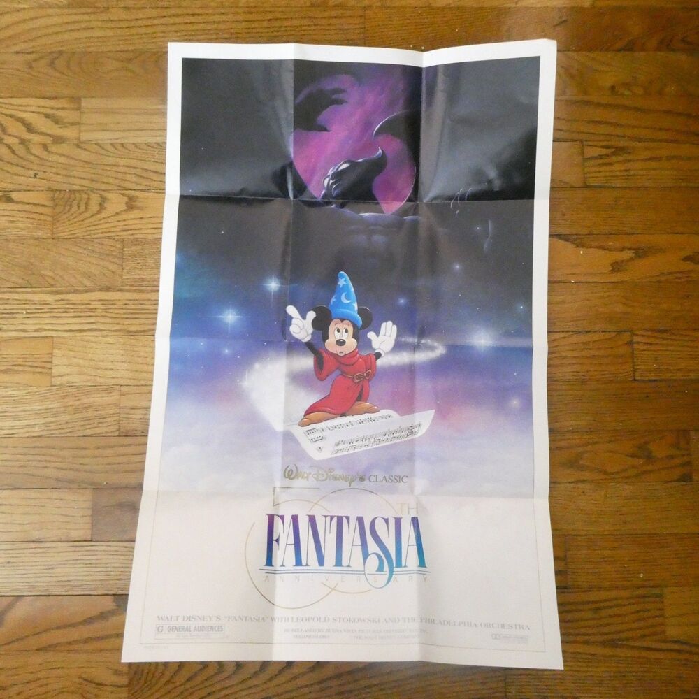 Fantasia 50th Anniversary Movie Poster 18x27 Vintage